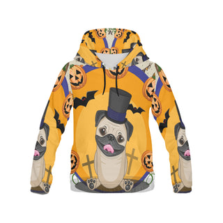 Pug Halloween V2 All Over Print Hoodie for Women - TeeAmazing