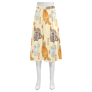 Exotic Longhair Mnemosyne Women's Crepe Skirt (Model D16) - TeeAmazing