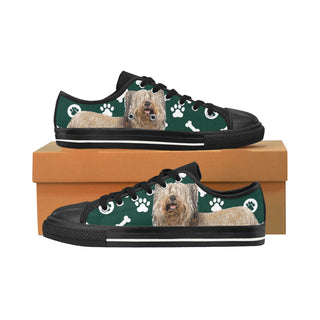 Skye Terrier Black Men's Classic Canvas Shoes/Large Size - TeeAmazing