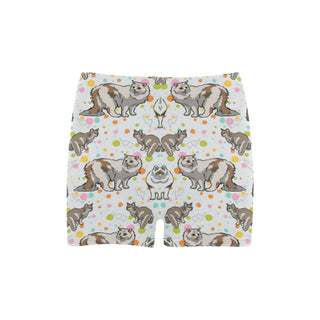 Ragamuffin Cat Briseis Skinny Shorts (Model L04) - TeeAmazing