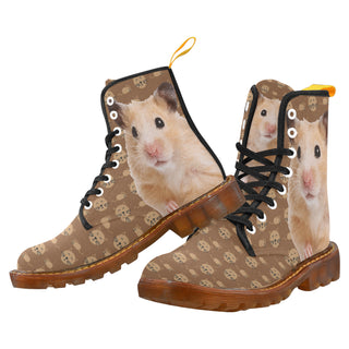 Hamster Black Boots For Men - TeeAmazing