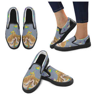 Octopus Black Women's Slip-on Canvas Shoes - TeeAmazing