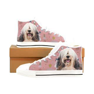 Tibetan Terrier White Men’s Classic High Top Canvas Shoes /Large Size - TeeAmazing