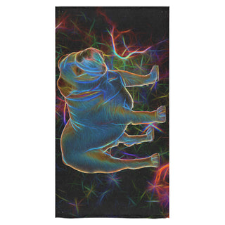 English Bulldog Glow Design 1 Bath Towel 30"x56" - TeeAmazing