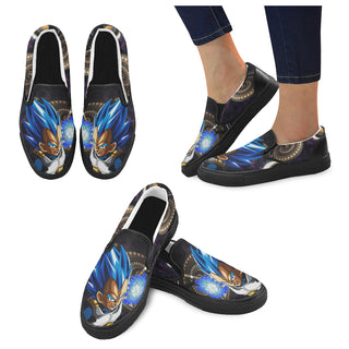 Vegeta SSGSS DBZ Black Women's Slip-on Canvas Shoes - TeeAmazing