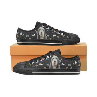 Bearded Collie Dog Black Women's Classic Canvas Shoes - TeeAmazing