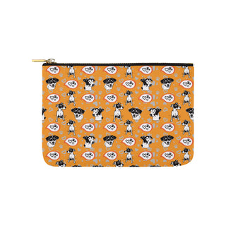 Jack Russell Terrier Pattern Carry-All Pouch 9.5x6 - TeeAmazing
