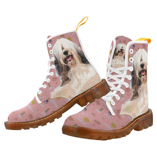 Tibetan Terrier White Boots For Women - TeeAmazing