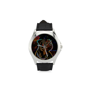 Rottweiler Glow Design 2 Women's Classic Leather Strap Watch - TeeAmazing