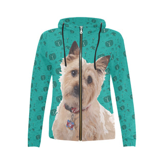 Cairn terrier All Over Print Full Zip Hoodie for Women - TeeAmazing