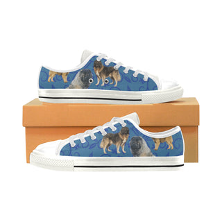 Caucasian Shepherd Dog White Low Top Canvas Shoes for Kid - TeeAmazing