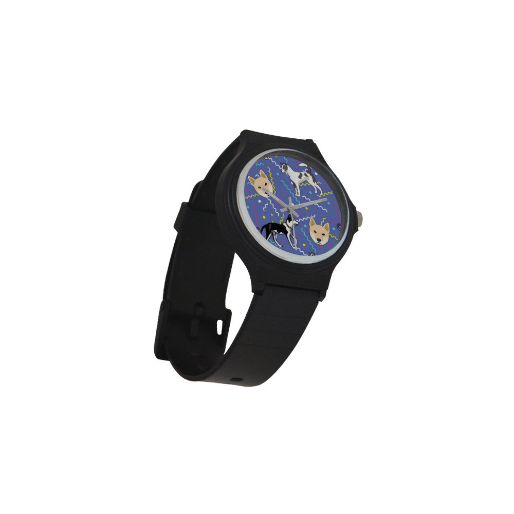 Canaan Dog Unisex Round Plastic Watch - TeeAmazing