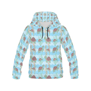 Turtle All Over Print Hoodie for Women - TeeAmazing