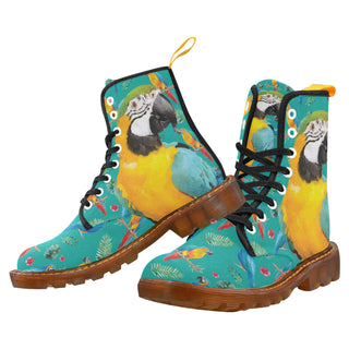 Parrot Black Boots For Women - TeeAmazing