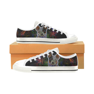 Australian Cattle Dog Glow Design 2 White Low Top Canvas Shoes for Kid - TeeAmazing