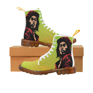 Bob Marley White Boots For Men - TeeAmazing