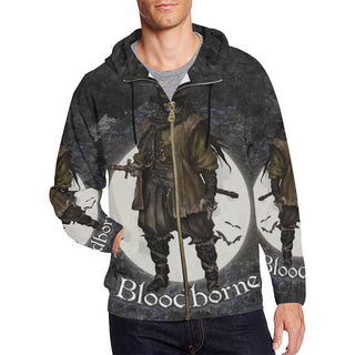 Bloodborne All Over Print Full Zip Hoodie for Men - TeeAmazing