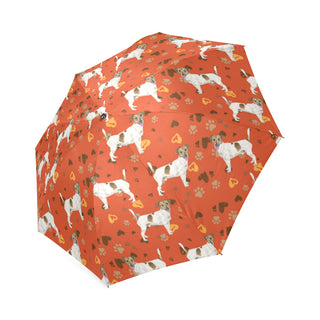 Jack Russell Terrier Water Colour Pattern No.1 Foldable Umbrella - TeeAmazing