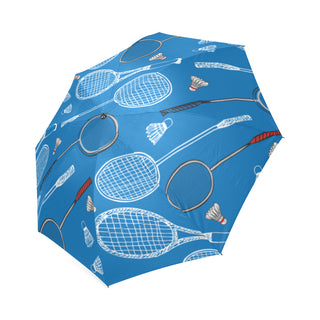Badminton Pattern Foldable Umbrella - TeeAmazing