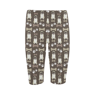 Pug Water Colour Pattern No.1 Hestia Cropped Leggings - TeeAmazing