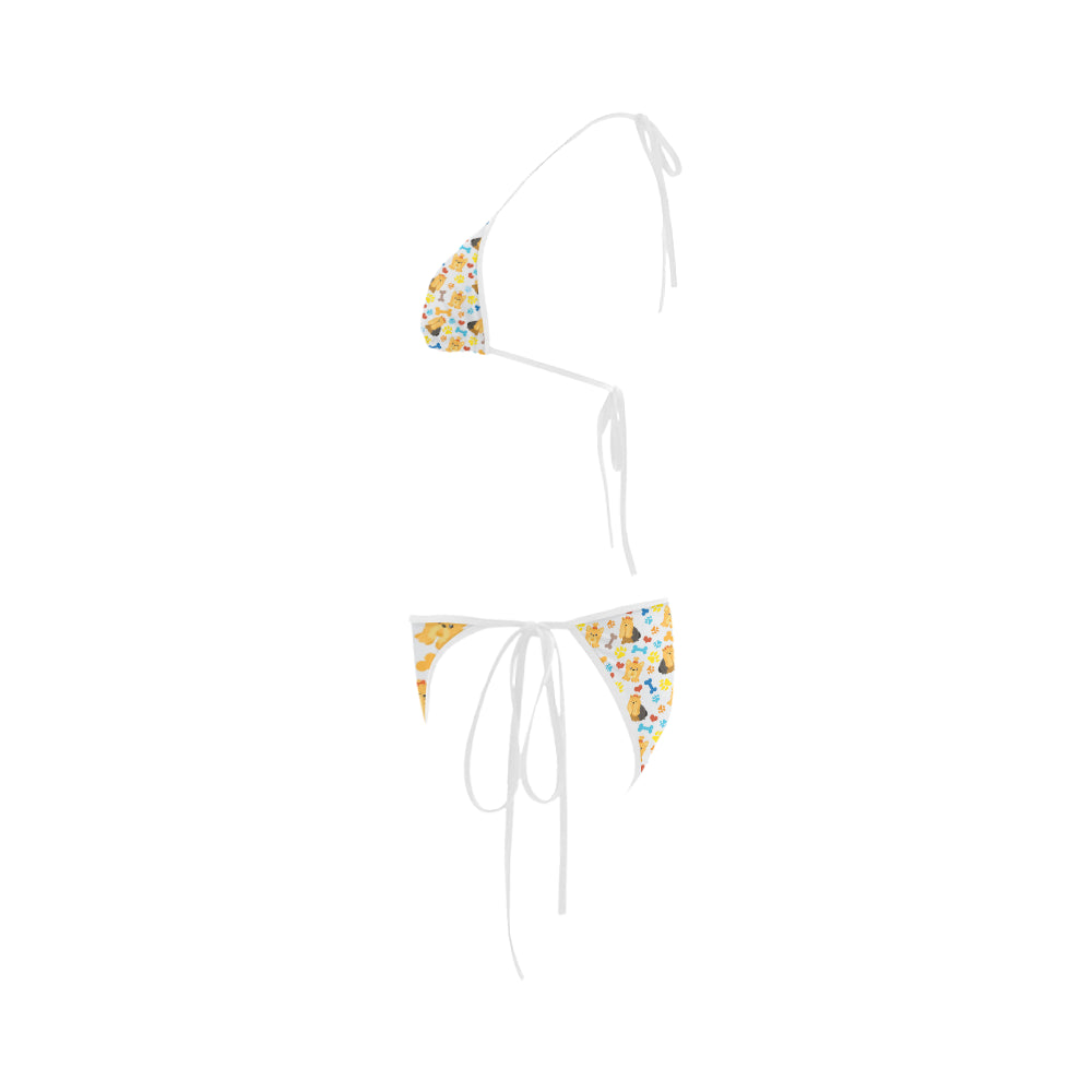 Shih Tzu Pattern Custom Bikini Swimsuit - TeeAmazing