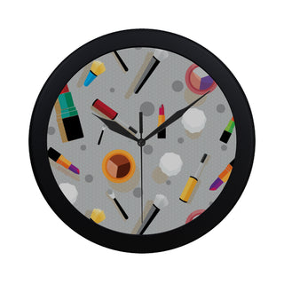 Makeup Artist Black Circular Plastic Wall clock - TeeAmazing