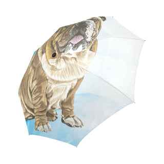 English Bulldog Water Colour No.1 Auto-Foldable Umbrella - TeeAmazing