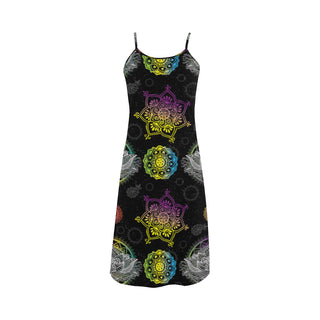 Lotus and Mandalas Alcestis Slip Dress - TeeAmazing