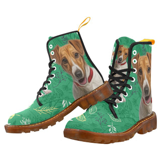 Jack Russell Terrier Lover Black Boots For Men - TeeAmazing