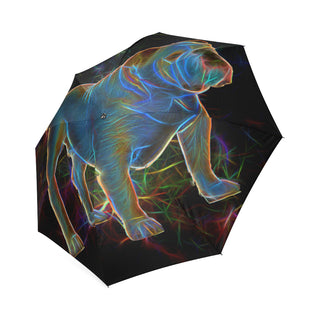 English Bulldog Glow Design 1 Foldable Umbrella - TeeAmazing