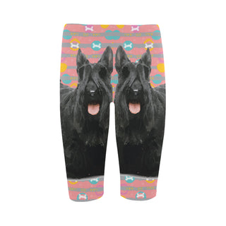 Cute Scottish Terrier Hestia Cropped Leggings (Model L03) - TeeAmazing