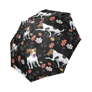 Jack Russell Terrier Flower Foldable Umbrella - TeeAmazing