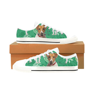 Jack Russell Terrier Lover White Men's Classic Canvas Shoes/Large Size - TeeAmazing