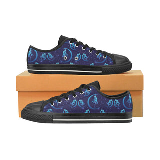 Sailor Moon Black Low Top Canvas Shoes for Kid - TeeAmazing