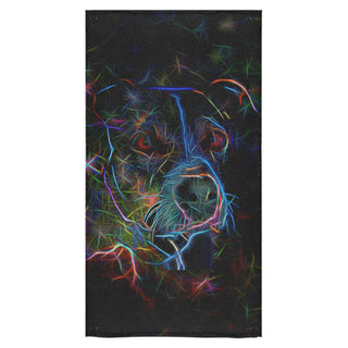 Staffordshire Bull Terrier Glow Design Bath Towel 30"x56" - TeeAmazing