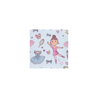 Ballet Pattern Square Towel 13x13 - TeeAmazing