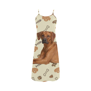 Rhodesian Ridgeback Dog Alcestis Slip Dress - TeeAmazing