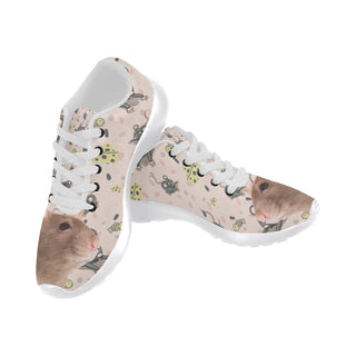 Rats White Sneakers for Women - TeeAmazing