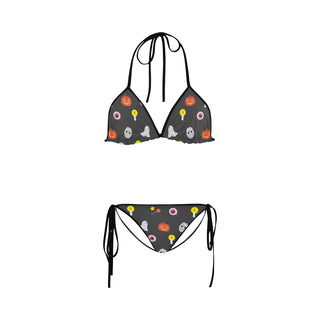 Halloween Pattern Custom Bikini Swimsuit - TeeAmazing