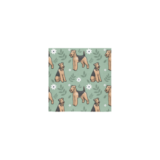 Airedale Terrier Flower Square Towel 13“x13” - TeeAmazing