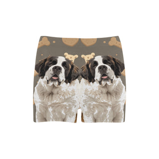 St. Bernard Dog Briseis Skinny Shorts (Model L04) - TeeAmazing