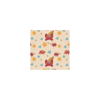 Hermit Crab Pattern Square Towel 13x13 - TeeAmazing