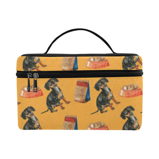 Dachshund Water Colour Pattern No.1 Cosmetic Bag/Large - TeeAmazing