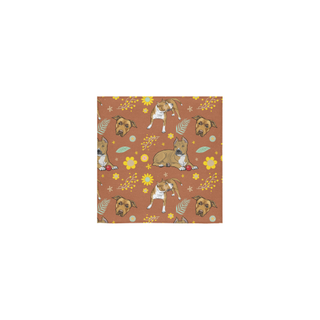 American Staffordshire Terrier Flower Square Towel 13“x13” - TeeAmazing