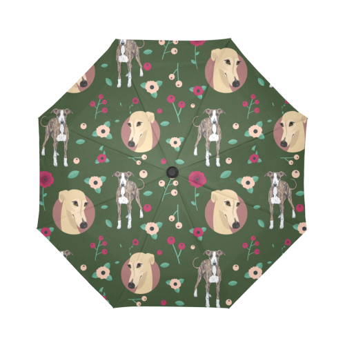 Greyhound Flower Auto-Foldable Umbrella - TeeAmazing