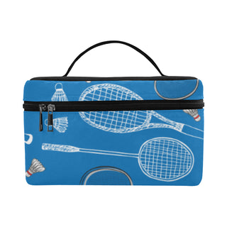 Badminton Pattern Cosmetic Bag/Large - TeeAmazing