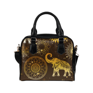 Elephant and Mandalas Shoulder Handbag - TeeAmazing