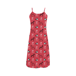 Great Dane Pattern Alcestis Slip Dress - TeeAmazing