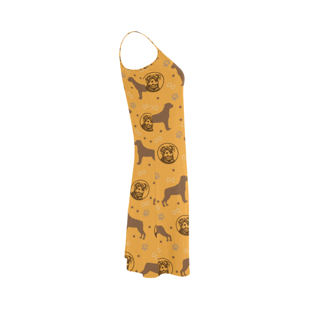 Rottweiler Pattern Alcestis Slip Dress - TeeAmazing