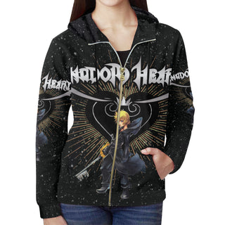 Kingdom Hearts Lover All Over Print Full Zip Hoodie for Women - TeeAmazing